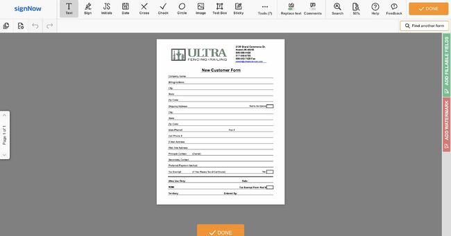 Una nueva plantilla de formulario de cliente: signNow