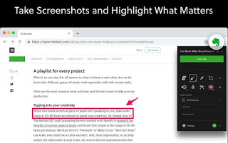 Extensión Web Clipper de Evernote Tijeras Evernote Web