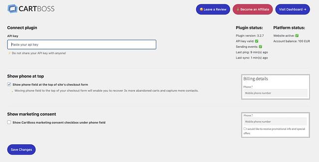 Uno de nuestros complementos de SMS de WordPress favoritos: CartBoss