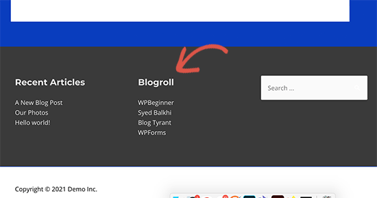 Cómo agregar un blogroll a su sitio de WordPress (sin complemento)