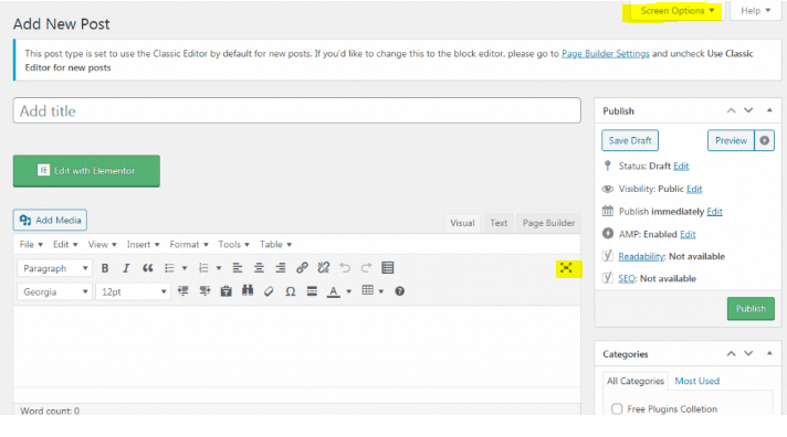 Agregar nuevas publicaciones de WordPress