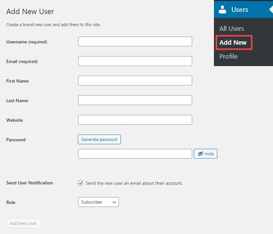 ¿Cómo agregar nuevos usuarios y autores a tu blog de WordPress?