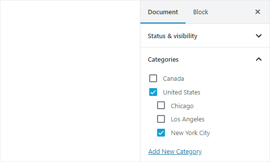 Cómo agregar categorías y subcategorías en WordPress