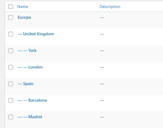 Cómo agregar categorías y subcategorías en WordPress