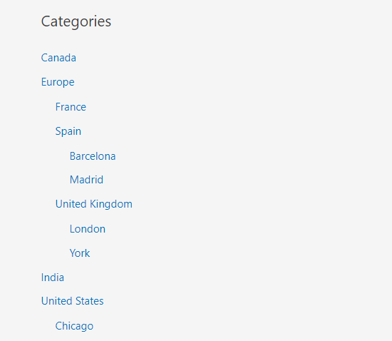 Cómo agregar categorías y subcategorías en WordPress