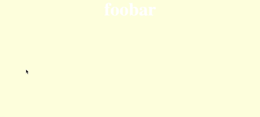 un ejemplo de una transición css con desvanecimiento en un rollo