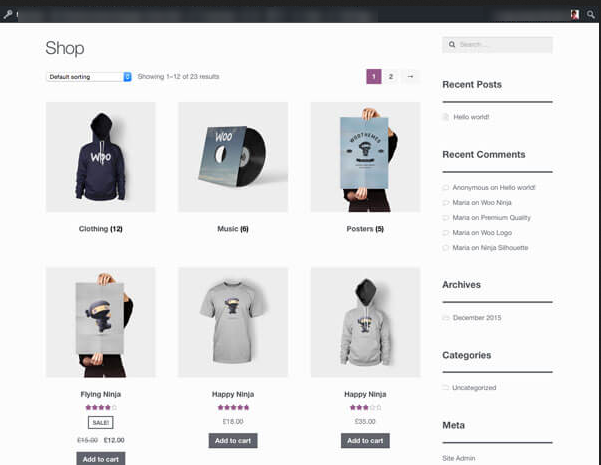 sitio web Página detallada del producto