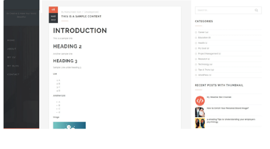 Sitio web basado en WordPress