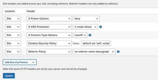 Cómo agregar encabezados de seguridad HTTP en WordPress (Guía para principiantes)