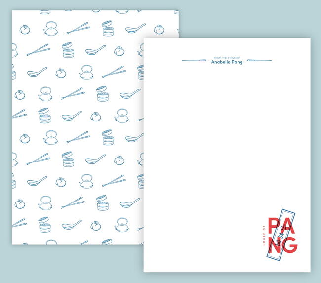 ejemplos de membretes con logo: ejemplo de elementos reposicionables