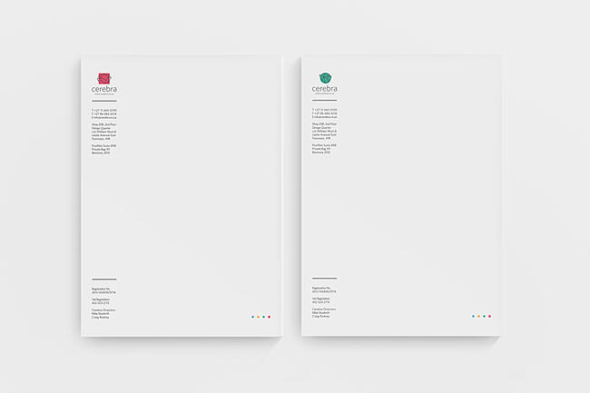 Ejemplos de membretes con logo: ejemplo no centrado