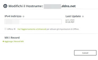Dirección IP de DNS