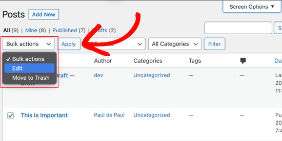 Cómo cambiar el autor de una publicación en WordPress