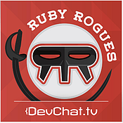 una imagen promocional del podcast Devops Ruby Rogues