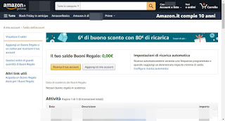 Saldo de cupones de Amazon Saldo de Amazonas