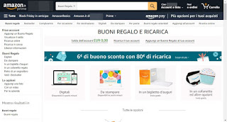 Certificados de regalo de Amazon página de cupones