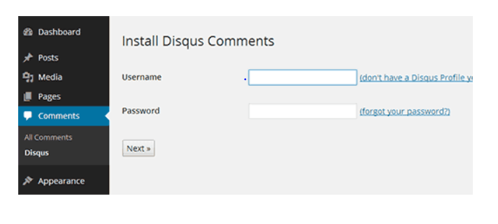 Vaya y configure los ajustes del sistema de comentarios de Disqus