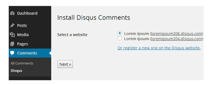Inicie sesión en su ID del sistema de comentarios de Disqus