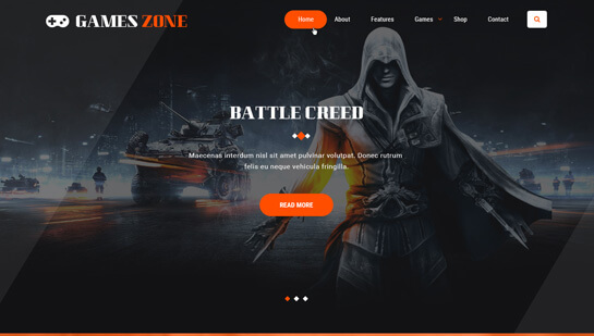 Tema de WordPress para desarrolladores de juegos