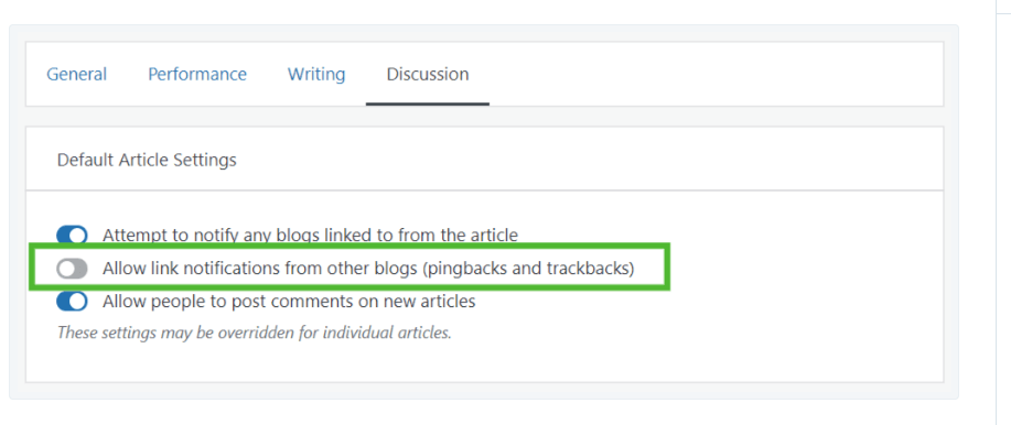 Notificaciones de pingback