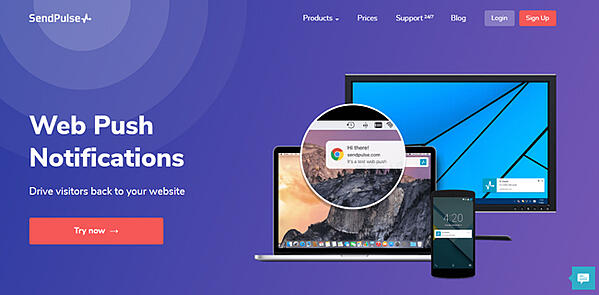 Complemento de WordPress SendPulse Web Push