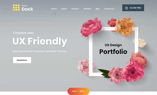 Tema de WordPress de la cartera