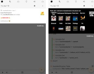 Aplicación de notificaciones push Notificación automática