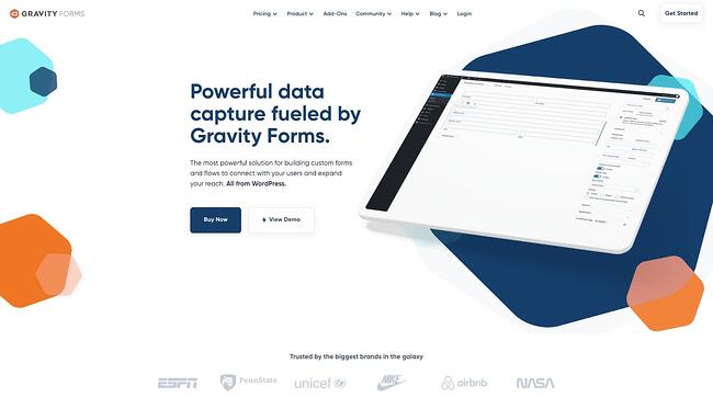 Complementos de firma de WordPress: formularios de gravedad en la página del producto