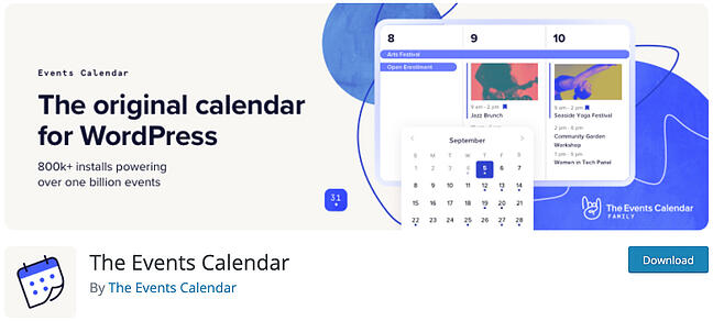 Complemento de aumento de WordPress: calendario de eventos