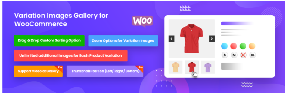 Galería de imágenes variadas para el complemento WooCommerce.