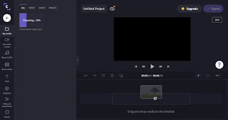 Sitio web de Clipchamp clipchamp