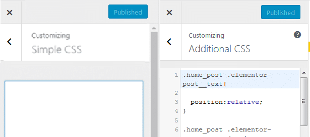 Agregar CSS personalizado