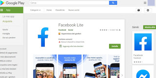 Aplicación Facebook Lite Lucha