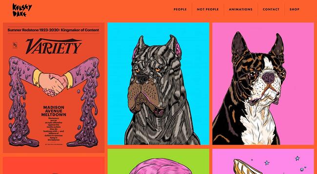 página de inicio del sitio web de orange kelsey drake