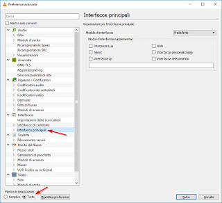 Interfaces principales Principales interfaces VLC