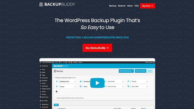 Copia de seguridad del complemento de WordPress para copia de seguridad