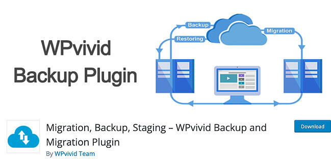 Complemento de copia de seguridad de wordpress wpvivid
