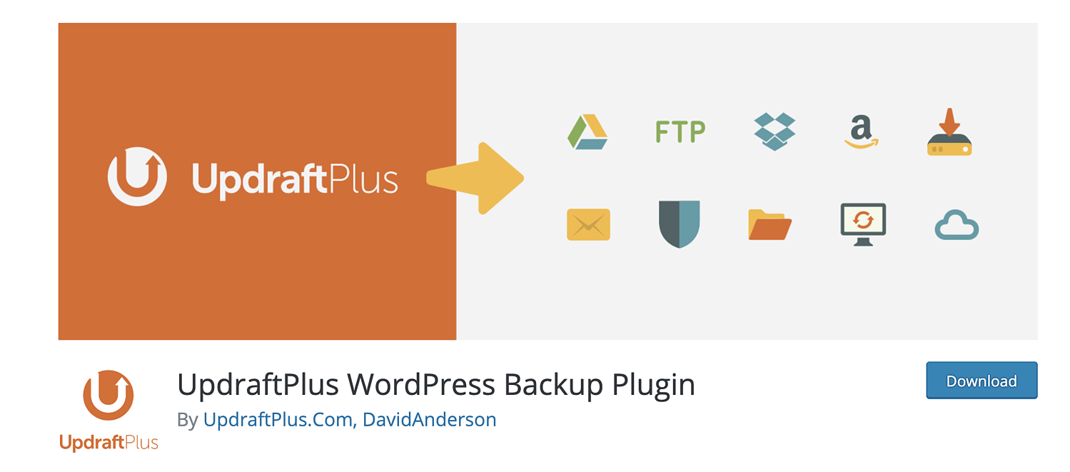 Actualización del complemento de copia de seguridad de WordPress