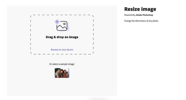 Herramienta online de Adobe para redimensionar imágenes sin perder calidad