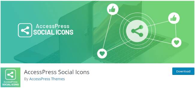 Accede a los iconos sociales de prensa