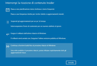 desactivación interna Deshabilitar Insiders