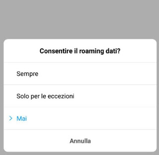 itinerancia de Android