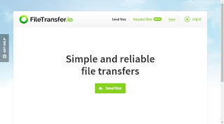 Sitio web FileTransfer.io Transferencia de archivos.io