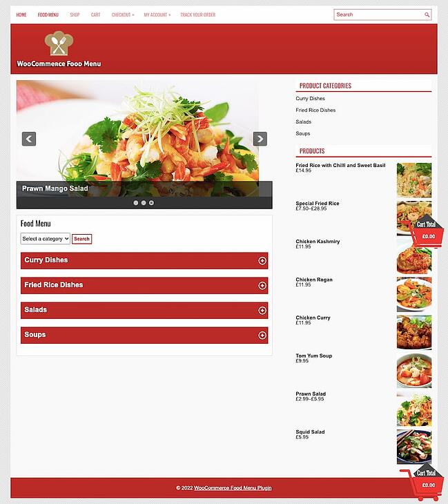 Complementos de menú de restaurante de WordPress: el menú de Foodlify le permite buscar por categoría