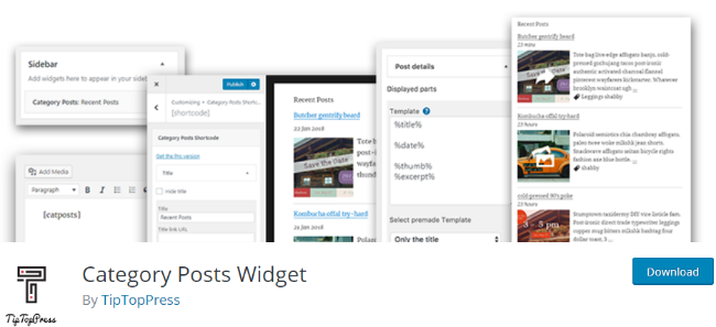 widget de publicaciones de categoría