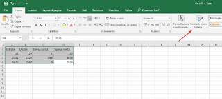 tabla de excel Mesa