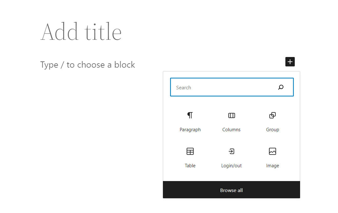 Editor de bloques de WordPress