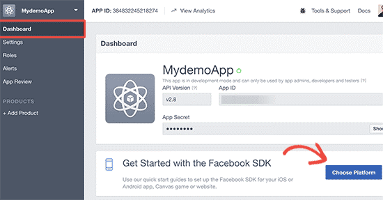 Aplicación FB SDK