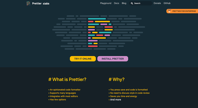 estrategia de desarrollo web anticuada: formatear el código a mano en lugar de usar un formateador obstinado como más bonito
