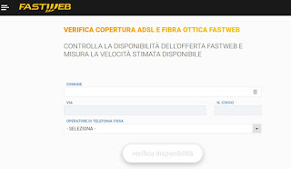 cubierta Fastweb red rapida